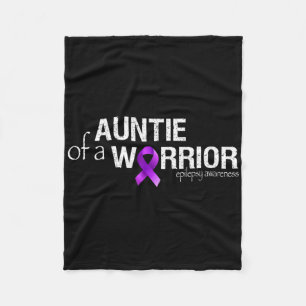 Epilepsie Awareness Month Auntie eines Kriegers Pu Fleecedecke