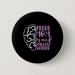 Epilepsie Awareness Ribbon stolz Mama einer Epilep Button