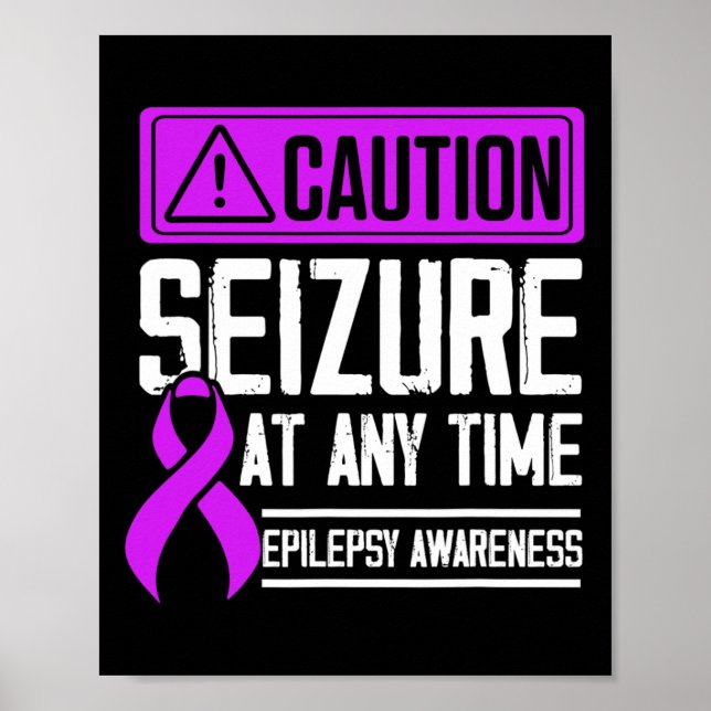 Epilepsie Awareness Seizure Epileptic Warrior Surv Poster (Vorne)