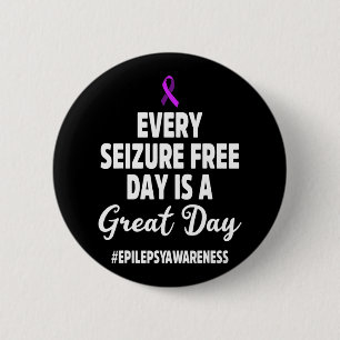 Epilepsie Awareness Seizure Free Epileptic Warrior Button