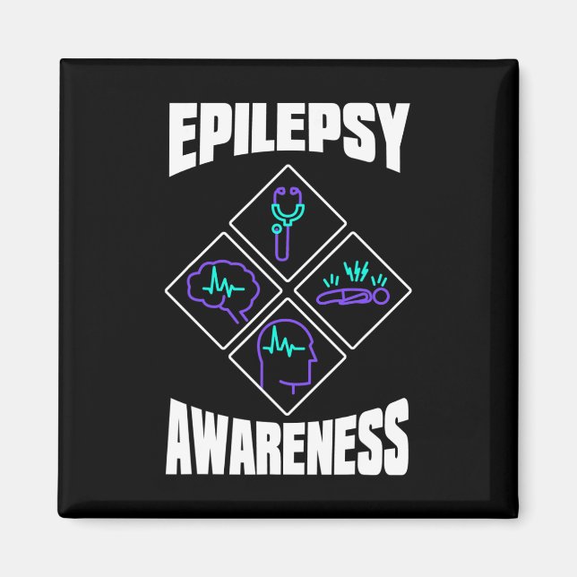 Epilepsie Awareness Specialize Epileptic Warrior S Magnet (Vorne)
