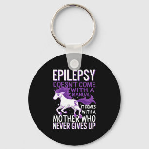 Epilepsie Awareness Unicorn Lila Ribbon Seizure D Schlüsselanhänger