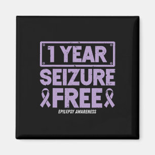 Epilepsie-Bewusstsein 1 Jahr Anfallsfrei-Band 2 Magnet