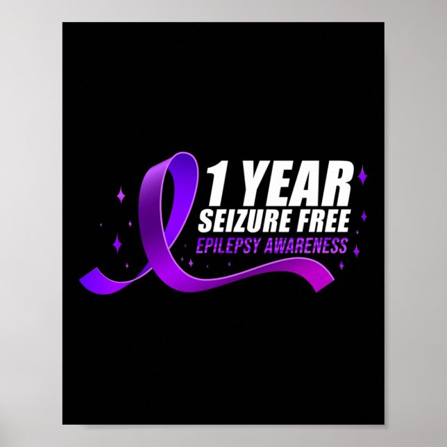 Epilepsie Bewusstsein 1 Jahr Krampfanfall Free Rib Poster (Vorne)