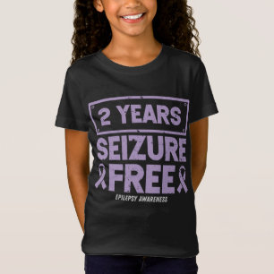 Epilepsie Bewusstsein 2 Jahre Seizure Free Ribbon T-Shirt