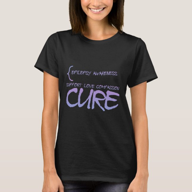 Epilepsie Bewusstsein 3 T-Shirt (Vorderseite)