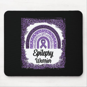 Epilepsie-Bewusstsein ausgeblichen Regenbogen Leop Mousepad