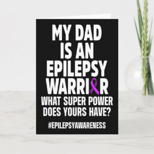 Epilepsie-Bewusstsein Dad Power Epileptischer Krie Karte