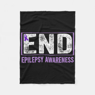 Epilepsie Bewusstsein - Ende Epilepsie Lila Epilep Fleecedecke