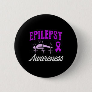Epilepsie-Bewusstsein Epileptischer Krieger Überle Button