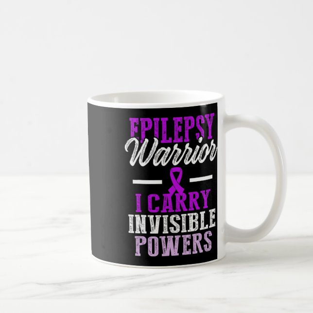 Epilepsie-Bewusstsein Epileptischer Krieger Überle Kaffeetasse (Rechts)