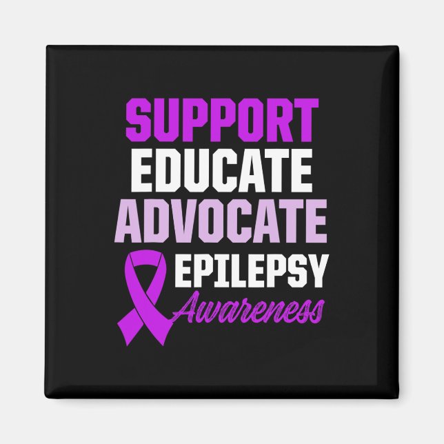 Epilepsie-Bewusstsein Epileptischer Krieger Überle Magnet (Vorne)