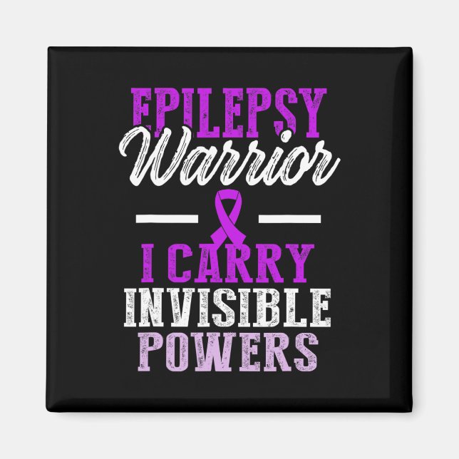 Epilepsie-Bewusstsein Epileptischer Krieger Überle Magnet (Vorne)