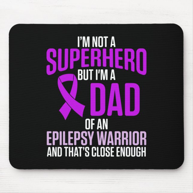 Epilepsie-Bewusstsein Epileptischer Krieger Überle Mousepad (Vorne)