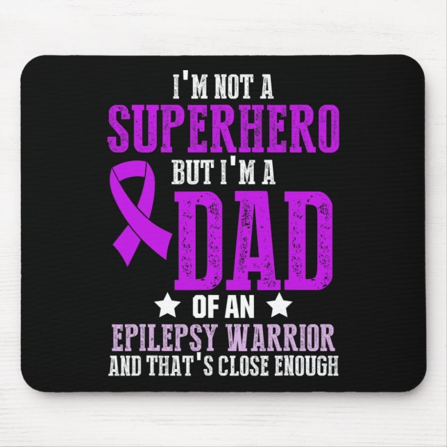 Epilepsie-Bewusstsein Epileptischer Krieger Überle Mousepad (Vorne)
