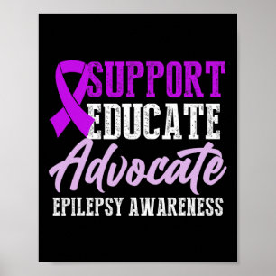 Epilepsie-Bewusstsein Epileptischer Krieger Überle Poster