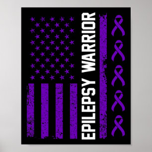 Epilepsie-Bewusstsein Epileptischer Krieger Überle Poster