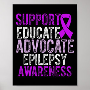 Epilepsie-Bewusstsein Epileptischer Krieger Überle Poster