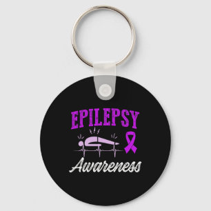 Epilepsie-Bewusstsein Epileptischer Krieger Überle Schlüsselanhänger