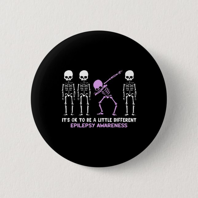 Epilepsie-Bewusstsein Es ist gut, ein bisschen and Button (Vorderseite)