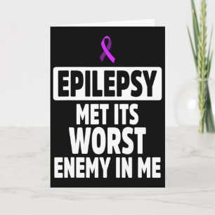 Epilepsie-Bewusstsein Feind Epileptischer Krieger  Karte