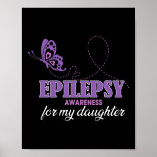 Epilepsie-Bewusstsein für meine Tochter - Epilepsi Poster