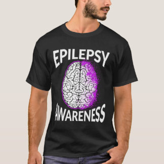 Epilepsie-Bewusstsein Gehirn Epileptischer Krieger T-Shirt