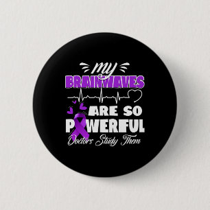 Epilepsie-Bewusstsein Hirnwellen Epileptischer Kri Button