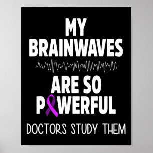 Epilepsie-Bewusstsein Hirnwellen Epileptischer Kri Poster