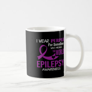 Epilepsie-Bewusstsein Ich Trage Lila Für Meinen Je Kaffeetasse