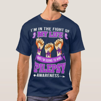 Epilepsie Bewusstsein im Kampf meines Lebens im Ga T-Shirt