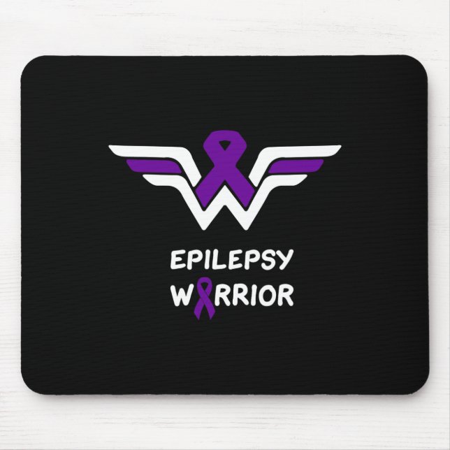 Epilepsie Bewusstsein Krieger Unterstützung Surviv Mousepad (Vorne)
