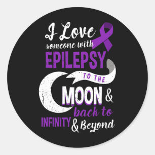 Epilepsie Bewusstsein - Liebe Son Mama Vater Tocht Runder Aufkleber