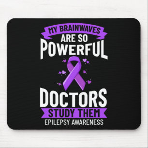 Epilepsie-Bewusstsein Lila Band Armband Krieger Mousepad