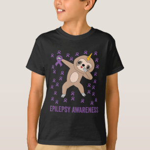 Epilepsie-Bewusstsein Lila Band - Epilepsie-Bewuss T-Shirt