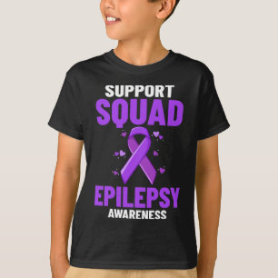 Epilepsie Bewusstsein Lila Ribbon-Bracelet-Krieg T-Shirt