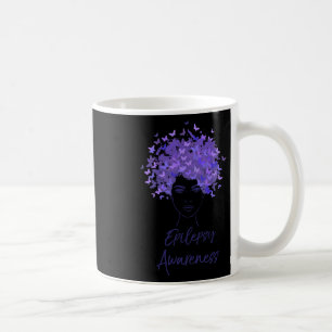 Epilepsie Bewusstsein Lila Schmetterlinge Geschenk Kaffeetasse