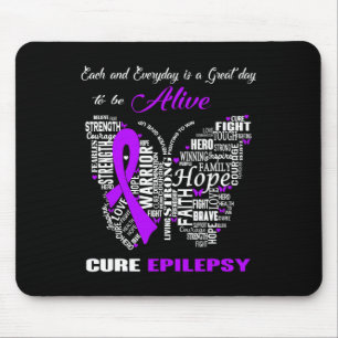 Epilepsie Bewusstsein Lila Schmetterlinge Mousepad