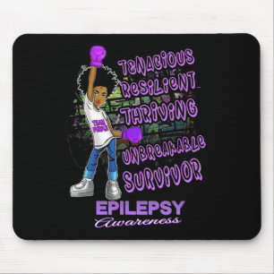 Epilepsie Bewusstsein Melanin Black Women Unbrechl Mousepad
