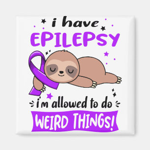 Epilepsie Bewusstsein Monat Band Geschenke Magnet