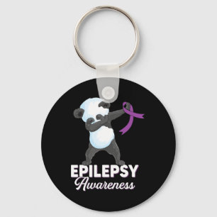 Epilepsie Bewusstsein Monat Dabbing Panda Epilepsi Schlüsselanhänger