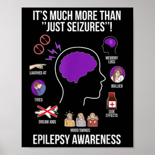 Epilepsie Bewusstsein Monat Epilepsie Krieger Poster