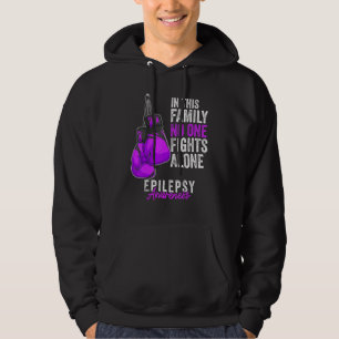 Epilepsie Bewusstsein Monat Handschuhe Lila Schlei Hoodie