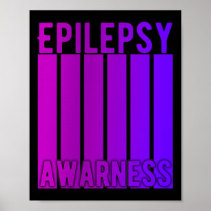 Epilepsie Bewusstsein Monat im November tragen wir Poster