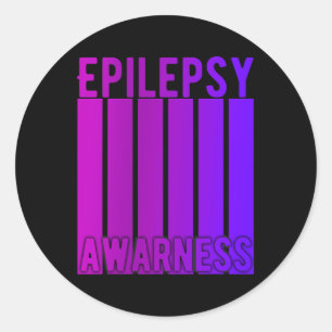 Epilepsie Bewusstsein Monat im November tragen wir Runder Aufkleber