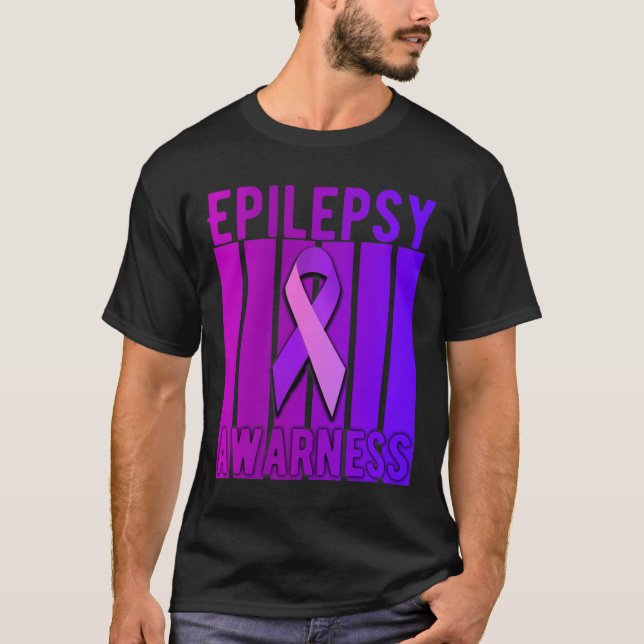 Epilepsie Bewusstsein Monat im November tragen wir T-Shirt (Vorderseite)