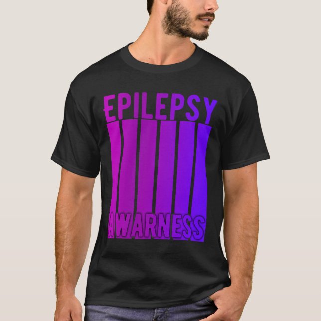 Epilepsie Bewusstsein Monat im November tragen wir T-Shirt (Vorderseite)