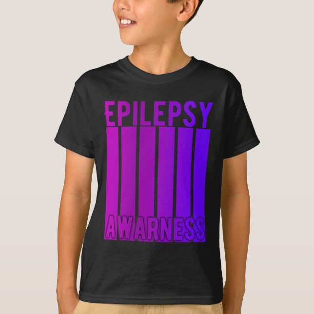 Epilepsie Bewusstsein Monat im November tragen wir T-Shirt (Vorderseite)