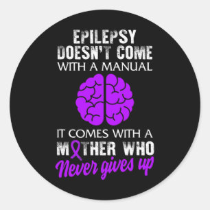 Epilepsie Bewusstsein Mutter Lila Schleimhaut Runder Aufkleber