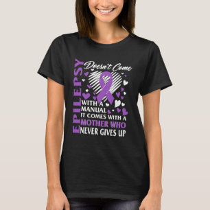 Epilepsie Bewusstsein Mutter Lila Schleimhaut T-Shirt